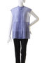 【STUMBLY】Sheer Pleated Blouse ヒューエルミュージアム/hueLe Museum