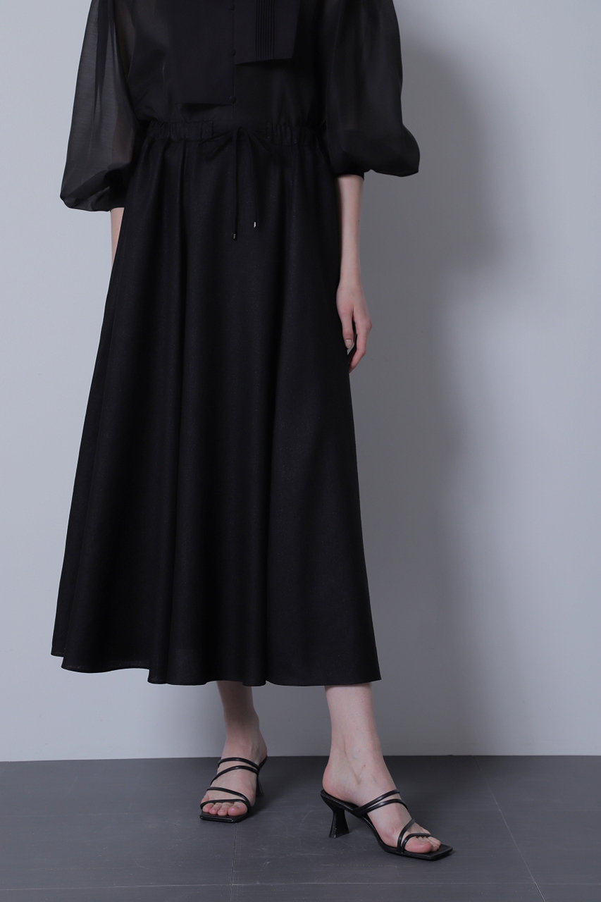 ヒューエルミュージアム/hueLe Museumの【STUMBLY】Maxi Volume Flare Skirt(ブラック/5354120009)