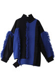 【STUMBLY】Sheer Combi Color Vibration Knits