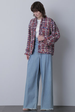 ヒューエルミュージアム/hueLe Museumの【STUMBLY】Round No Collar Jacket(110800/110801)