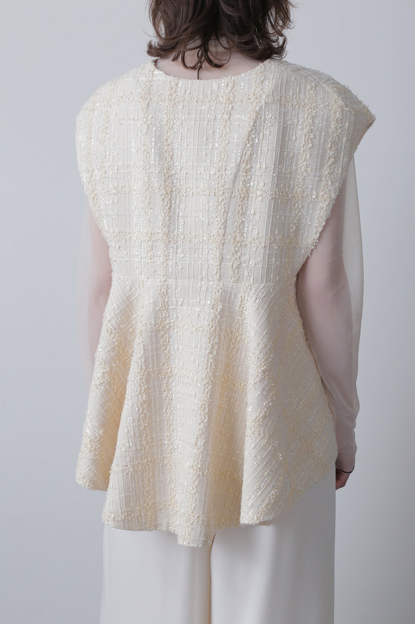 専用です。STUMBLY Tweed Peplum Blouse ／ツイード STUMBLY Tweed Peplum Blouse ／ツイードベスト