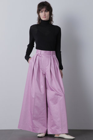 ヒューエルミュージアム/hueLe Museumの【hLM】シアーワイドリブタートルネック(110300/110301)