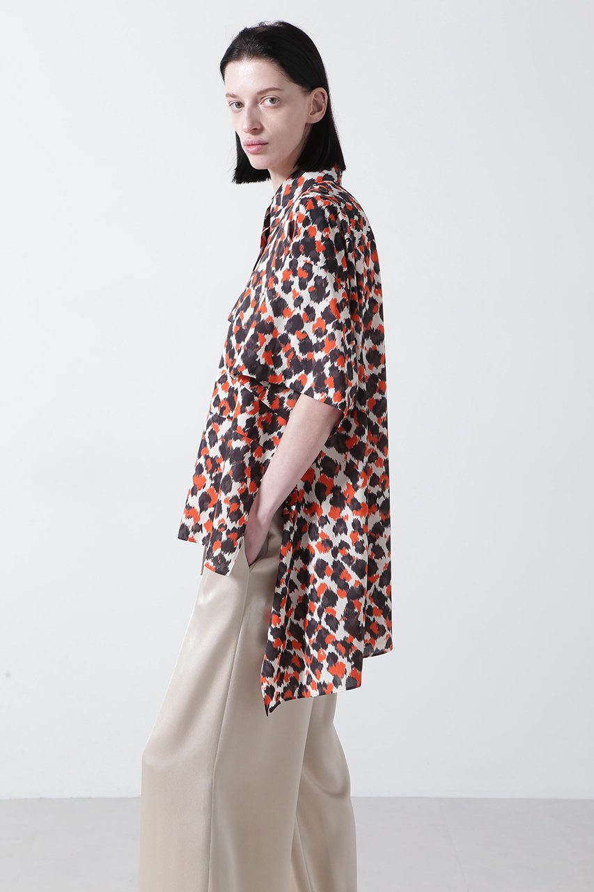 ヒューエルミュージアム/hueLe Museumの【STUMBLY】Printed Military Shirts(オレンジ/5355110405)