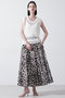 【STUMBLY】Printed Flare Skirt ヒューエルミュージアム/hueLe Museum ブルー