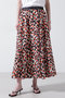 【STUMBLY】Printed Flare Skirt ヒューエルミュージアム/hueLe Museum