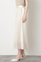 【STUMBLY】Sheer Satin Combi Skirt ヒューエルミュージアム/hueLe Museum