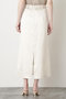 【STUMBLY】Sheer Satin Combi Skirt ヒューエルミュージアム/hueLe Museum