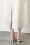 【STUMBLY】Sheer Satin Combi Skirt ヒューエルミュージアム/hueLe Museum