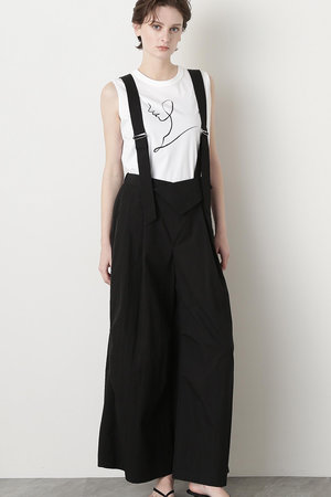 ヒューエルミュージアム/hueLe Museumの【STUMBLY】Suspender Wide Pants(110600/110601)