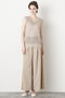 【STUMBLY】Side Ribbon Pants ヒューエルミュージアム/hueLe Museum ベージュ