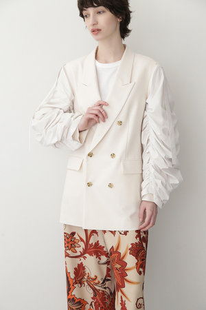 ヒューエルミュージアム/hueLe Museumの【STUMBLY】Detachable Sheer Sleeve Jacket(110800/110801)