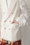 【STUMBLY】Detachable Sheer Sleeve Jacket ヒューエルミュージアム/hueLe Museum
