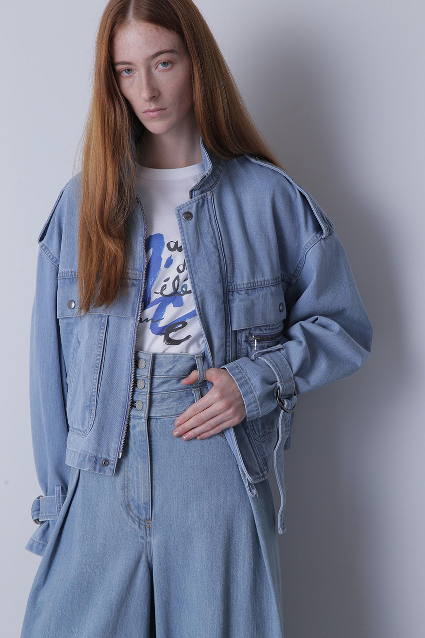 hueLe Museum 【STUMBLY】10oz Stand Zip Up Denim Jacket (ブルー, 36) ヒューエルミュージアム ELLE SHOP hueLe Museum 【STUMBLY】10oz Stand Zip Up Denim Jacket (ブルー, 36) ヒューエルミュージアム ELLE SHOP