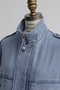【STUMBLY】10oz Stand Zip Up Denim Jacket ヒューエルミュージアム/hueLe Museum