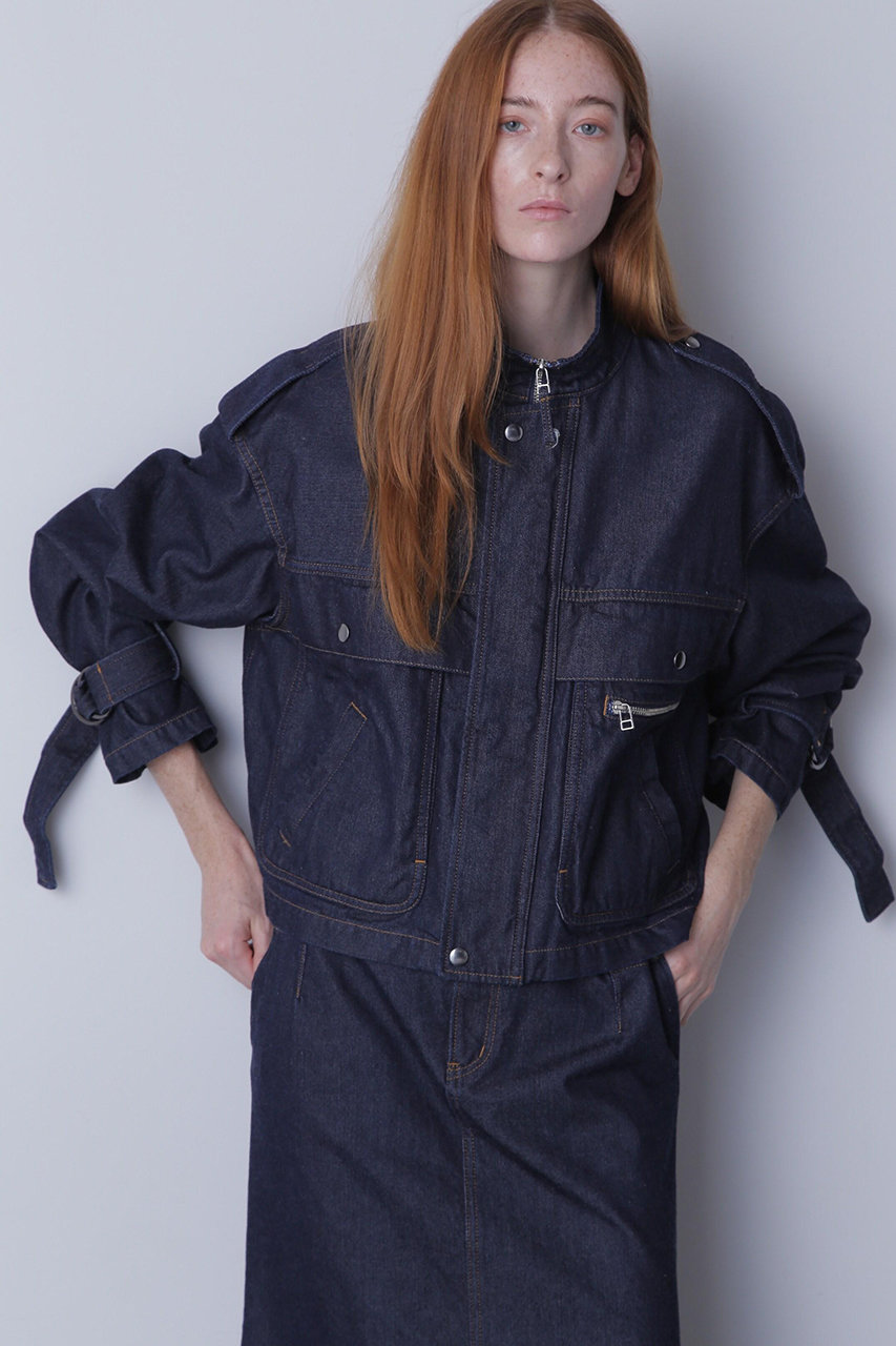 hueLe Museum 【STUMBLY】10oz Stand Zip Up Denim Jacket (ネイビー, 36) ヒューエルミュージアム ELLE SHOP hueLe Museum 【STUMBLY】10oz Stand Zip Up Denim Jacket (ネイビー, 36) ヒューエルミュージアム ELLE SHOP