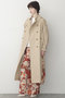【STUMBLY】Back Printed Trench Coat ヒューエルミュージアム/hueLe Museum ベージュ