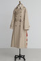 【STUMBLY】Back Printed Trench Coat ヒューエルミュージアム/hueLe Museum