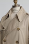 【STUMBLY】Back Printed Trench Coat ヒューエルミュージアム/hueLe Museum