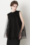【STUMBLY】Tulle Combination Tops ヒューエルミュージアム/hueLe Museum ブラック