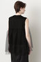【STUMBLY】Tulle Combination Tops ヒューエルミュージアム/hueLe Museum