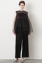 【STUMBLY】Tulle Combination Tops ヒューエルミュージアム/hueLe Museum