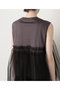 【STUMBLY】Tulle Combination Tops ヒューエルミュージアム/hueLe Museum