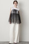 【STUMBLY】Tulle Combination Tops ヒューエルミュージアム/hueLe Museum