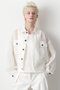 【STUMBLY】Sheer Organdy Jean Jaket ヒューエルミュージアム/hueLe Museum ホワイト