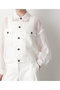 【STUMBLY】Sheer Organdy Jean Jaket ヒューエルミュージアム/hueLe Museum