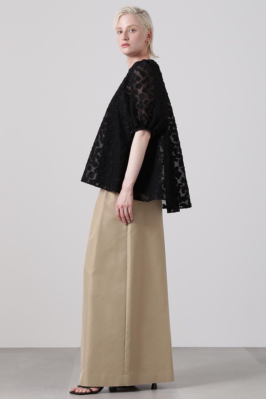 現行　定価15万　未着用　ドゥロワー　フラワーカット　ジャガード　ブラウス RESORT1 フラワーカットジャガードブラウス