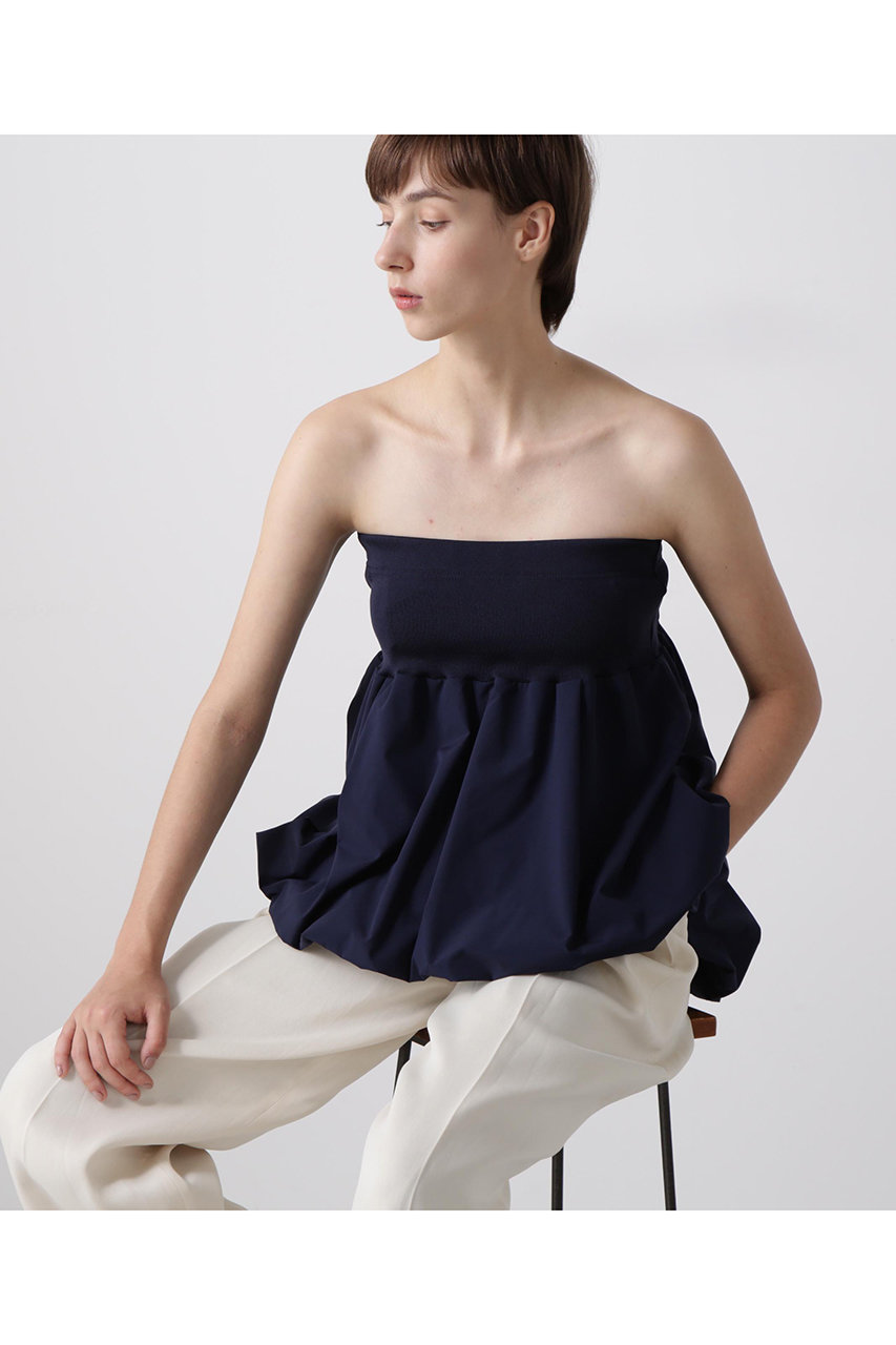 ヒューエルミュージアム/hueLe Museumの【hLM】チューブトップ(ネイビー/7505210611)