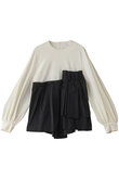 【STUMBLY】Taffeta Combination Pullover
