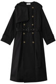 【STUMBLY】No Collar Trench Coat