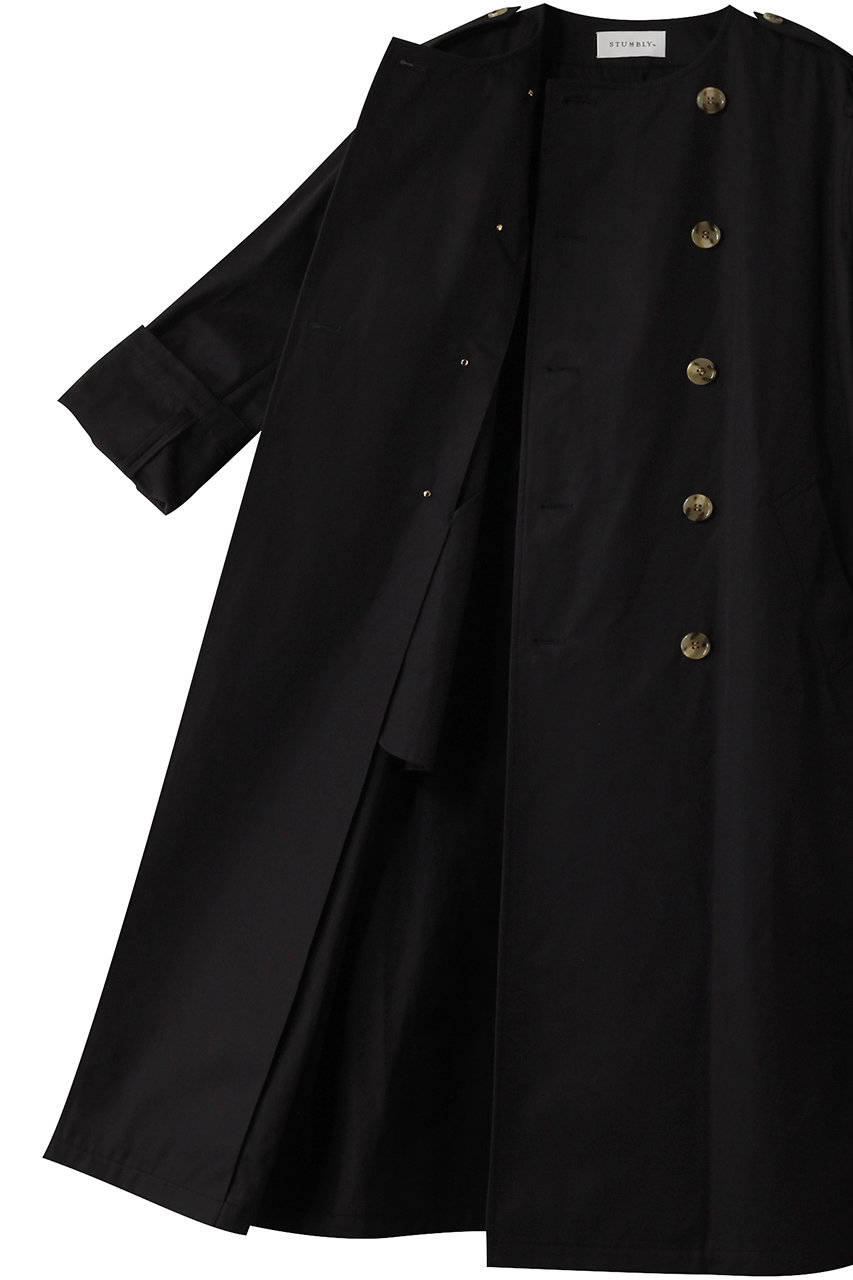 hueLe Museum(ヒューエルミュージアム)｜【STUMBLY】No Collar Trench