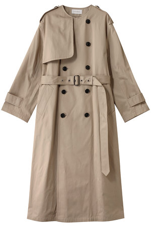 【STUMBLY】No Collar Trench Coat