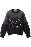 【STUMBLY】Rainbow Sequins Knit Pullover