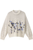 【STUMBLY】Rainbow Sequins Knit Pullover
