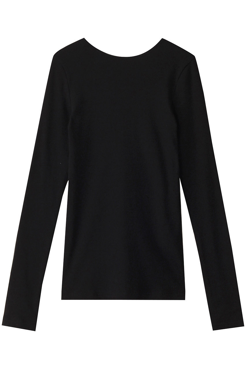 hueLe Museum 【hLM】ソフトテレコロングTシャツ (ブラック, F) ヒューエルミュージアム ELLE SHOP hueLe Museum 【hLM】ソフトテレコロングTシャツ (ブラック, F) ヒューエルミュージアム ELLE SHOP