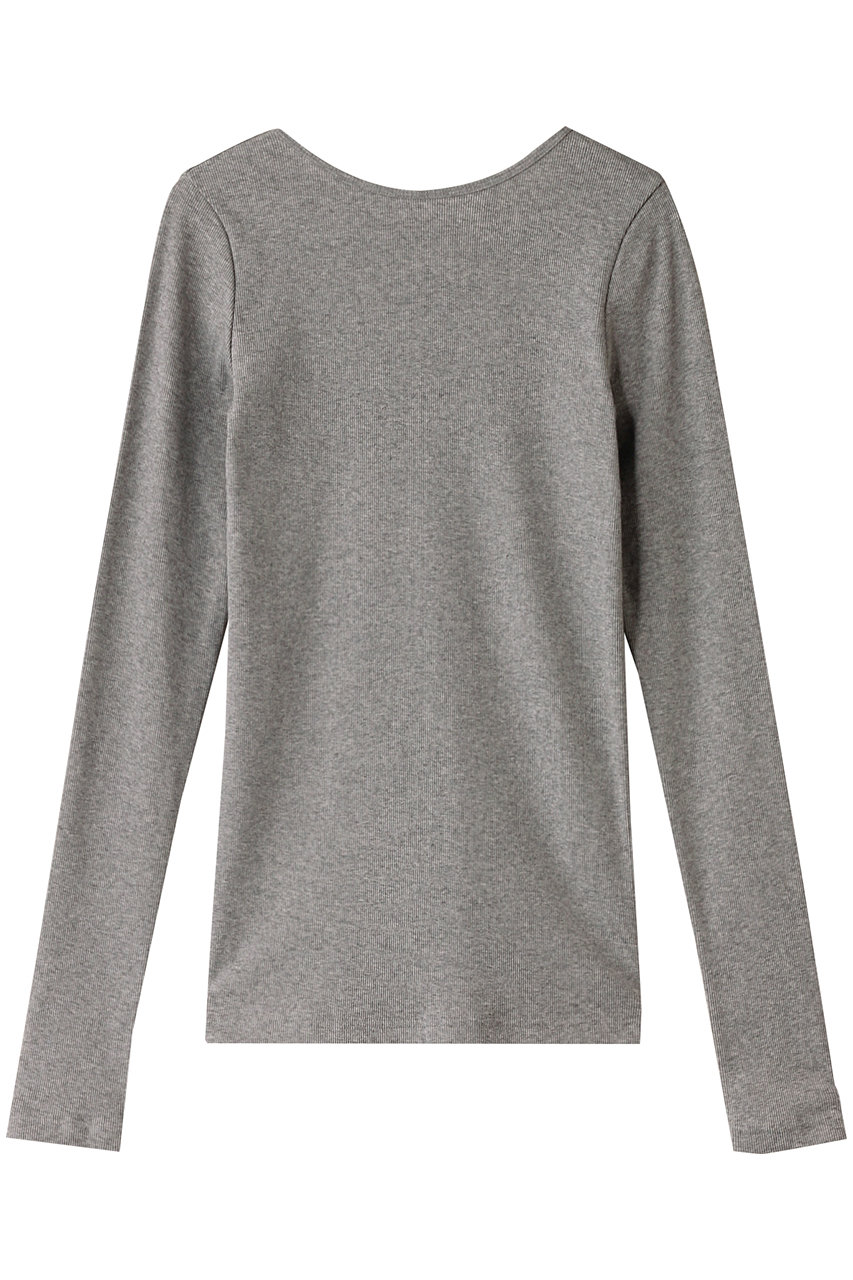 hueLe Museum 【hLM】ソフトテレコロングTシャツ (グレー, F) ヒューエルミュージアム ELLE SHOP hueLe Museum 【hLM】ソフトテレコロングTシャツ (グレー, F) ヒューエルミュージアム ELLE SHOP