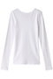 【hLM】ソフトテレコロングＴシャツ ヒューエルミュージアム/hueLe Museum ホワイト