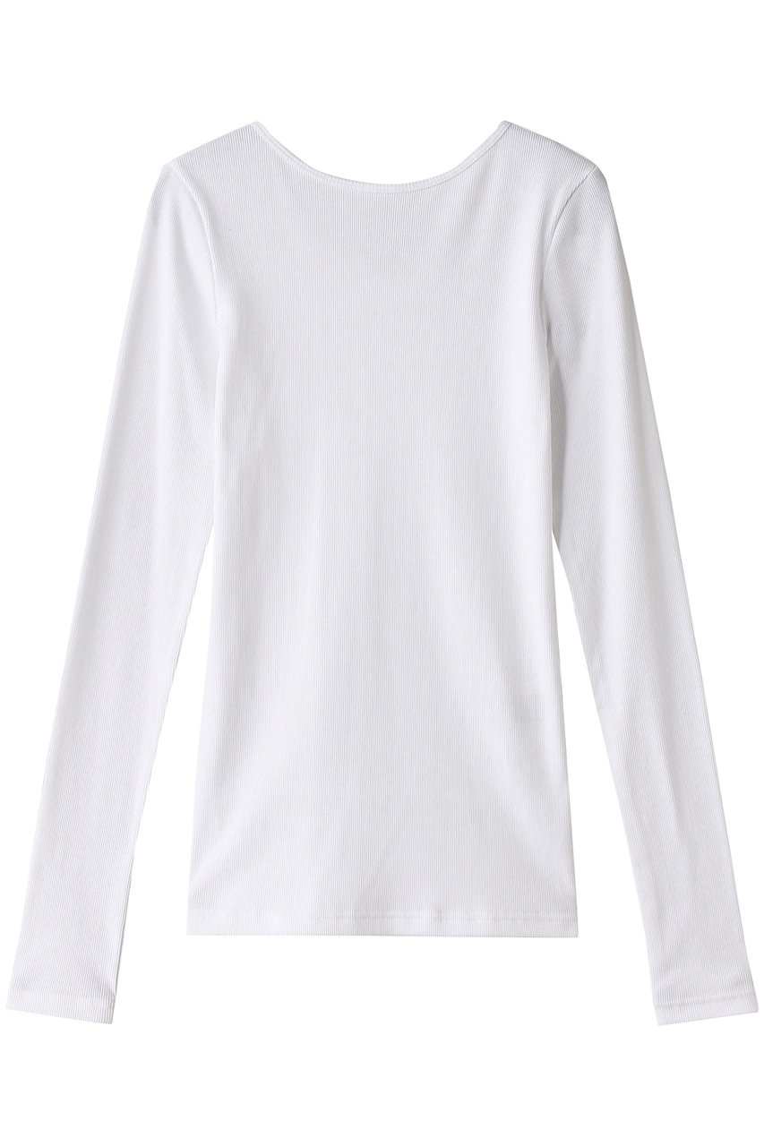 hueLe Museum 【hLM】ソフトテレコロングTシャツ (ホワイト, F) ヒューエルミュージアム ELLE SHOP hueLe Museum 【hLM】ソフトテレコロングTシャツ (ホワイト, F) ヒューエルミュージアム ELLE SHOP