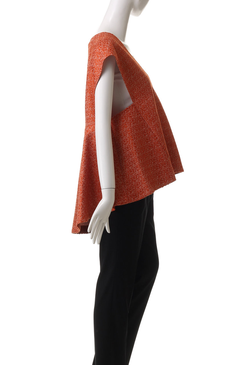 MARGE Tulle Beading Boat Neck Pullover 1008-0102-378