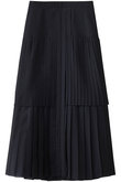 【STUMBLY】Pleats Combination Skirt