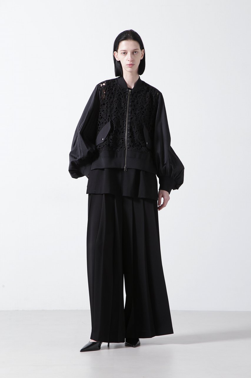 hueLe Museum(ヒューエルミュージアム)｜【STUMBLY】Lace Combi Sheer