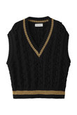 【STUMBLY】Bulky Tilden Knit Vest
