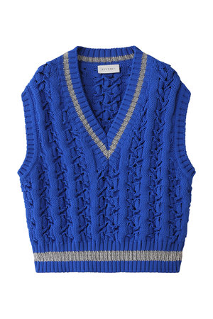ヒューエルミュージアム/hueLe Museumの【STUMBLY】Bulky Tilden Knit Vest(110300/110301)