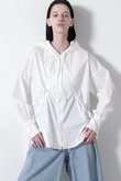 【STUMBLY】Hooded Big Silhouette Shirt