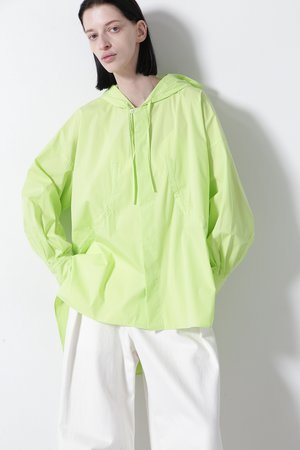 ヒューエルミュージアム/hueLe Museumの【STUMBLY】Hooded Big Silhouette Shirt(110400/110403)