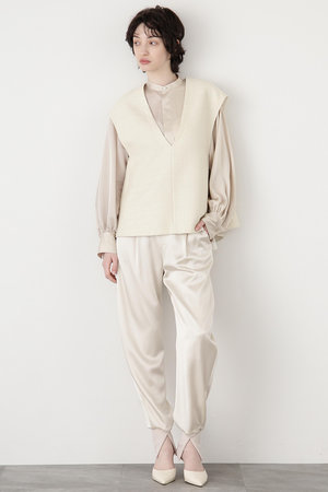 ヒューエルミュージアム/hueLe Museumの【STUMBLY】Curvy Jogger Satin Pants(110600/110601)