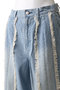 【STUMBLY】Fringe Combination Denim ヒューエルミュージアム/hueLe Museum